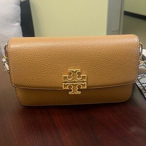Tory Burch Black and Tan Crossbody Bags